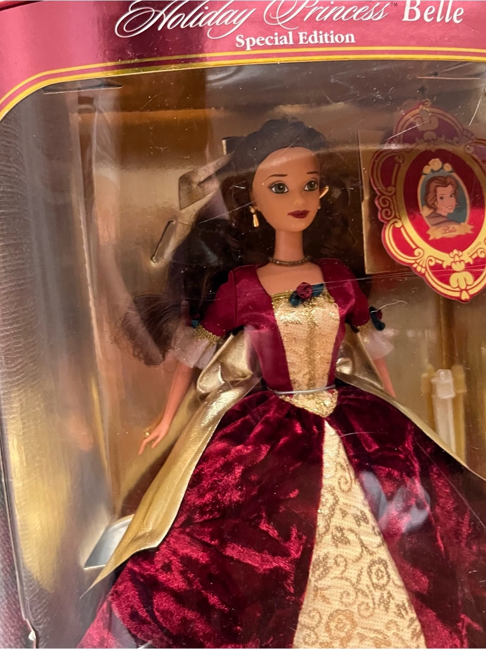 Disney’s Beauty And The Beast Belle Barbie Doll Enchanted Christmas 1997 Mattel